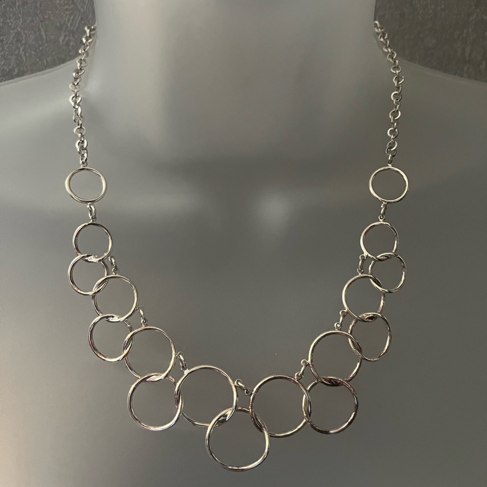 Chrome Ringed Necklace